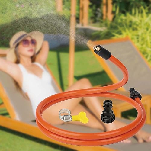 Flex Cobra - Soporte de niebla portátil, rociadores de niebla con abrazadera de manguera de rango ajustable, para refrigeración al aire libre,