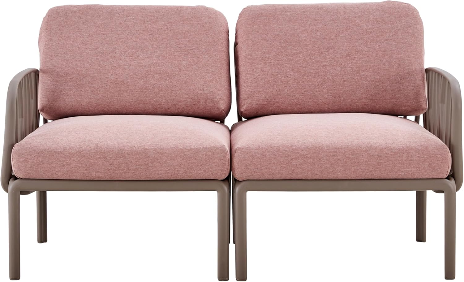 Patio Indoor, Outdoor gsingle Sofa armchairs Plastic with Soft Cushion Weather Waterproof Chair Sectional Furniture for Balcony GPool Lawn Backyard Morden Design Sitting Room Sofa