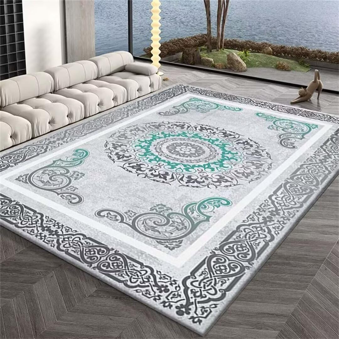 Tapis de chambre bebe doux bleu 60x90cm pour créer un nid douillet rempli de tendresse