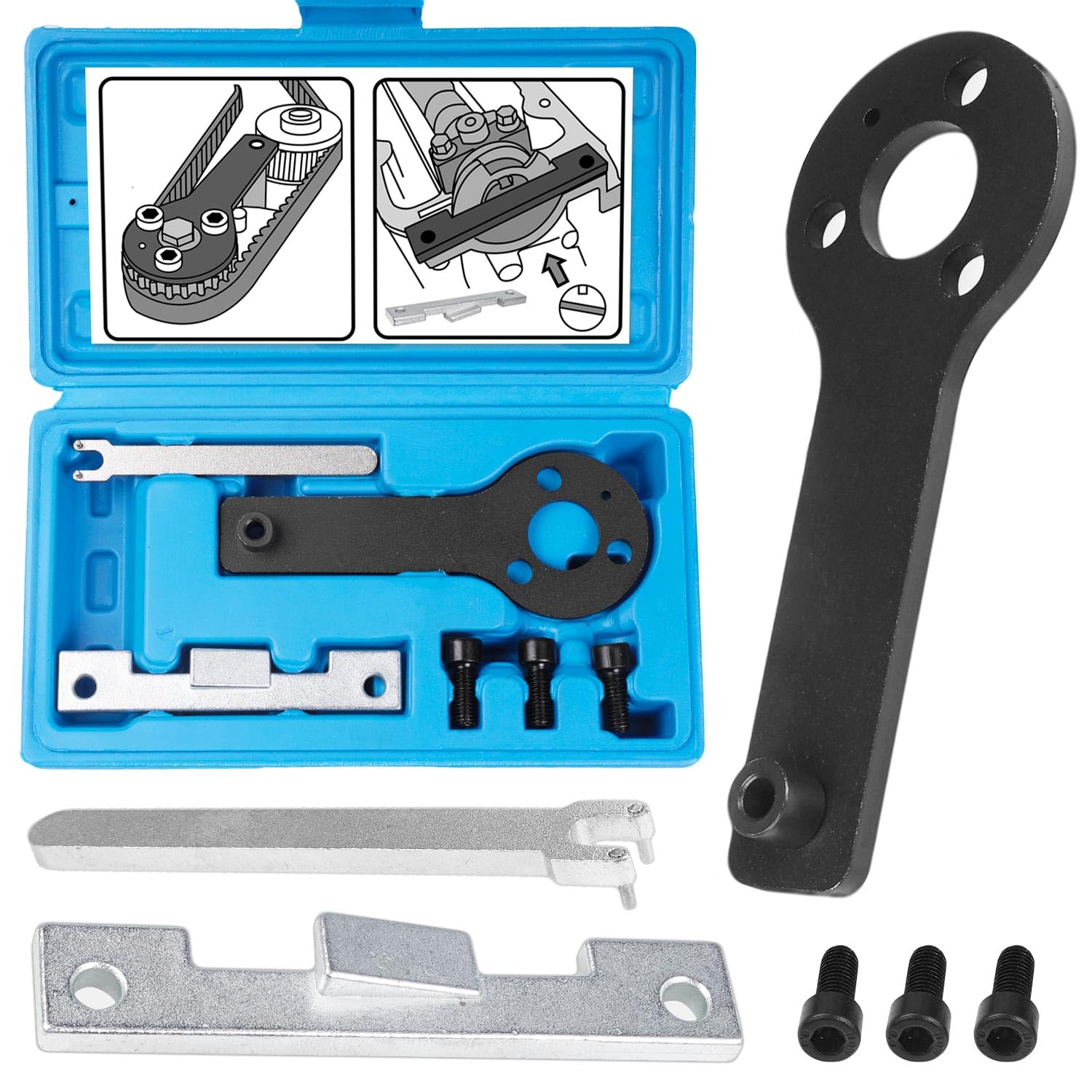 Herramienta de Correa Dentada Compatible con Fiat Punto EVO Panda 1.1 1.2 1,4 litros 8 V Motor