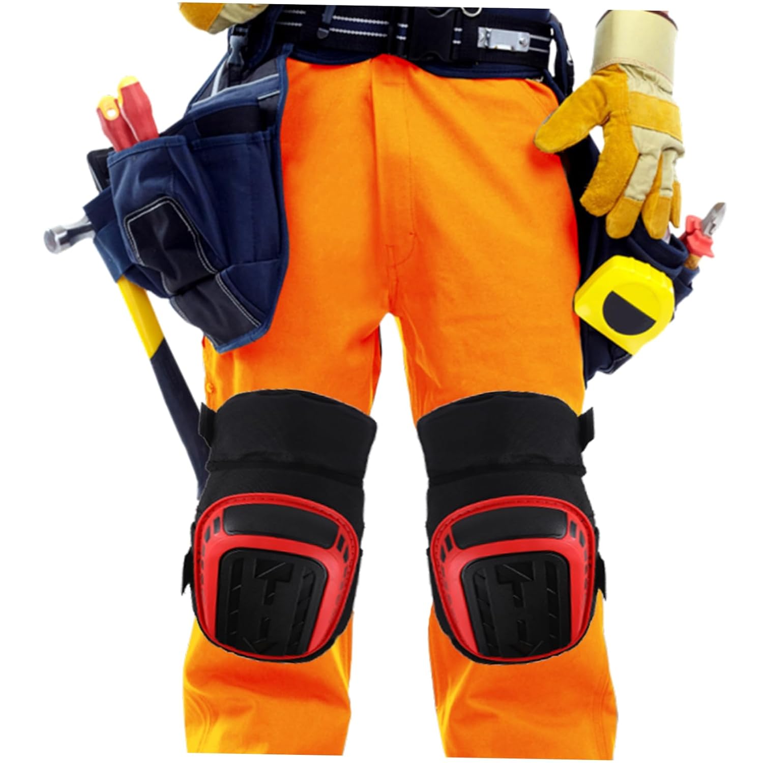 Homoyoyo Gel Knee Pads for Men and Women Adjustable Non- Straps for Construction Gardening Flooring and Roofing Tasks