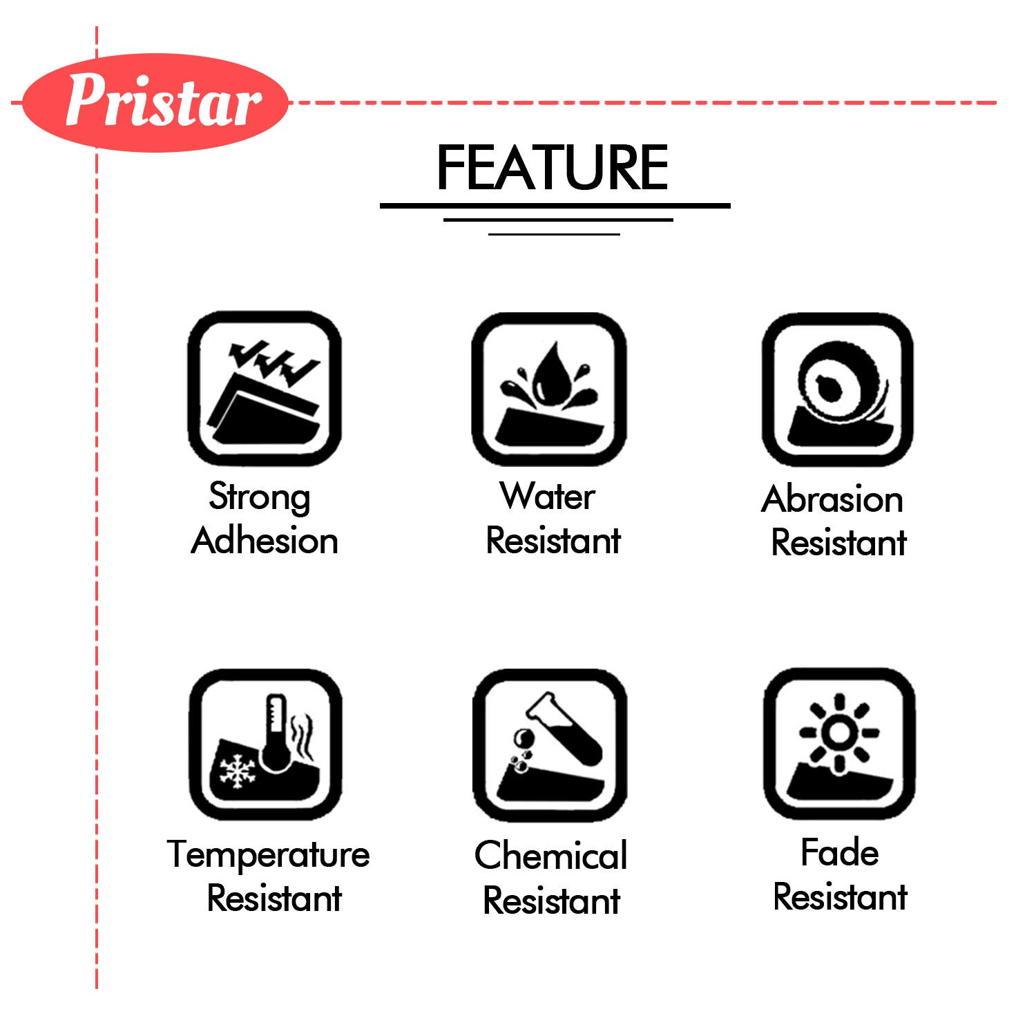 Pristar 9mm Compatible Brother TZe-221 TZe221 TZ-221 Tze Noir sur Blanc Laminé