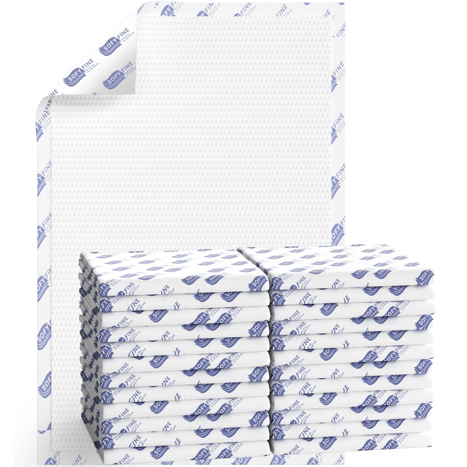 Biggest Chucks Disposable 57"x36" Tear Resistant 215 Gram Heavy Duty Adults Incontinence Bed Pads, 5XL Extra Large Thicken Puppy Pee Pad, 10X Absorbency 360 Lb Transfer[30 Pads]