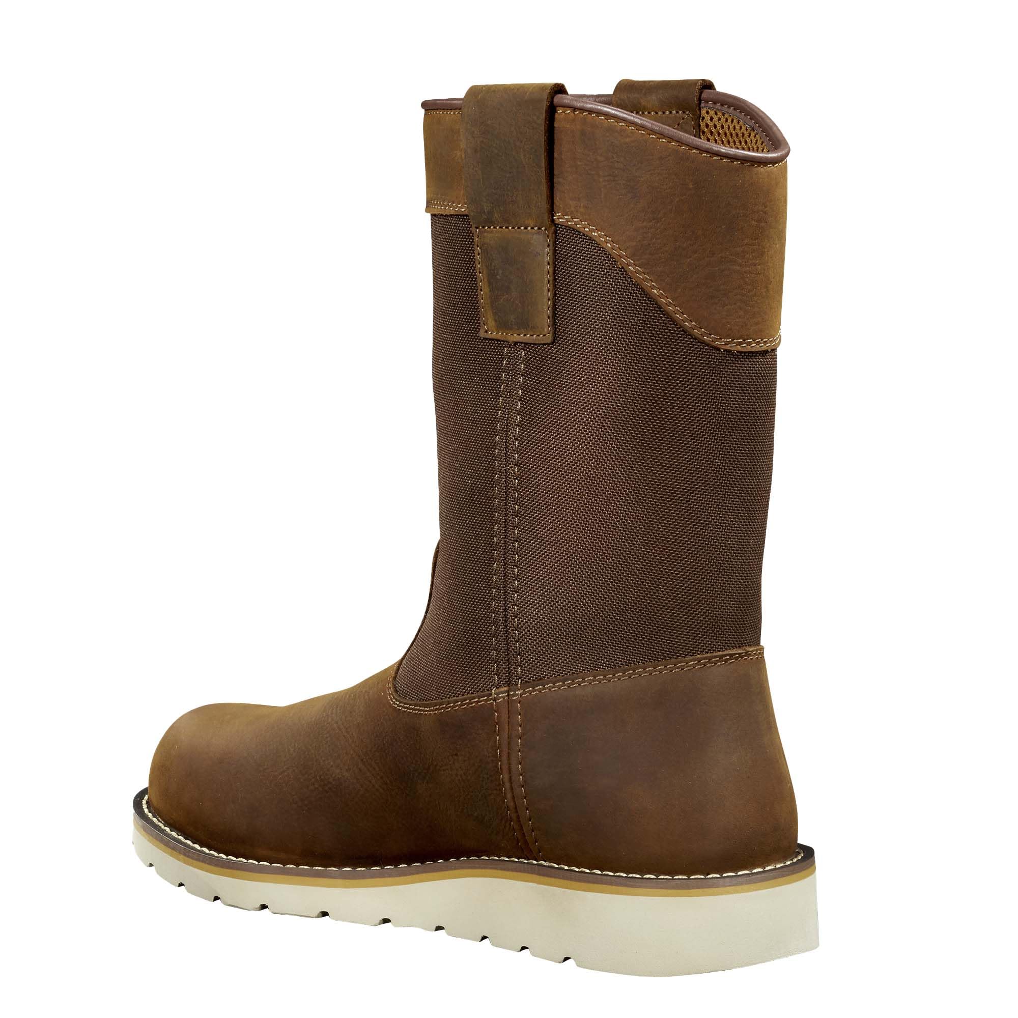 Carhartt Botas de goma impermeables unisex con puntera de acero de 25,4 cm, botas de goma impermeables con puntera de acero de 25,4 cm