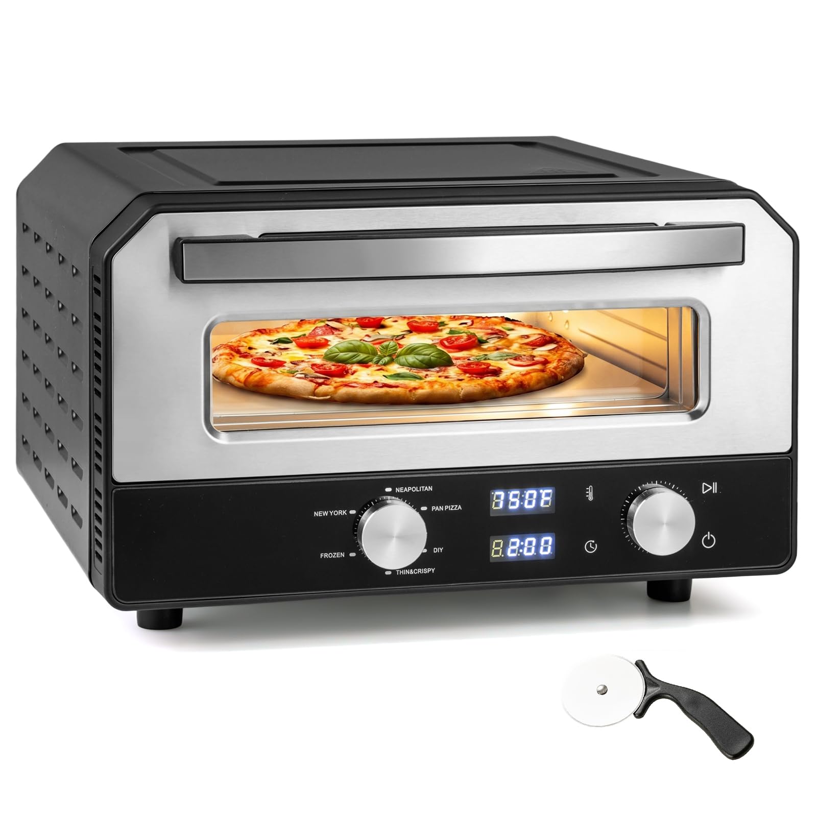 GIANTEX Forno Elettrico per Pizza da Interno 1700W Multi-Cuoci