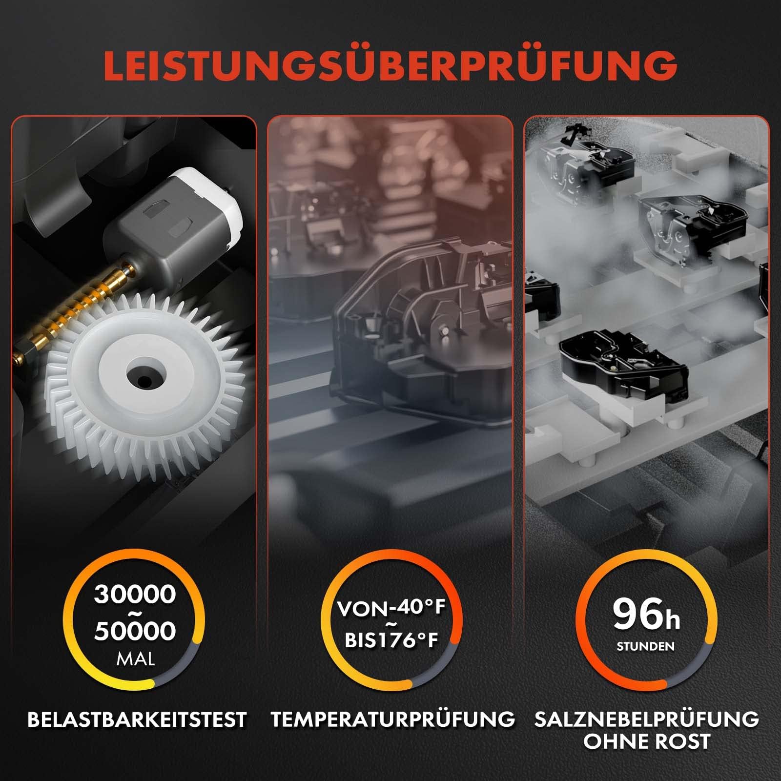 Frankberg 2x Türschloss Stellmotor Hinten 6-Polig Kompatibel mit Polo 9N Schrägheck 2001-2009 Ibiza III 6L1 Schrägheck 2002-2009 Replace# 3B4839015AN