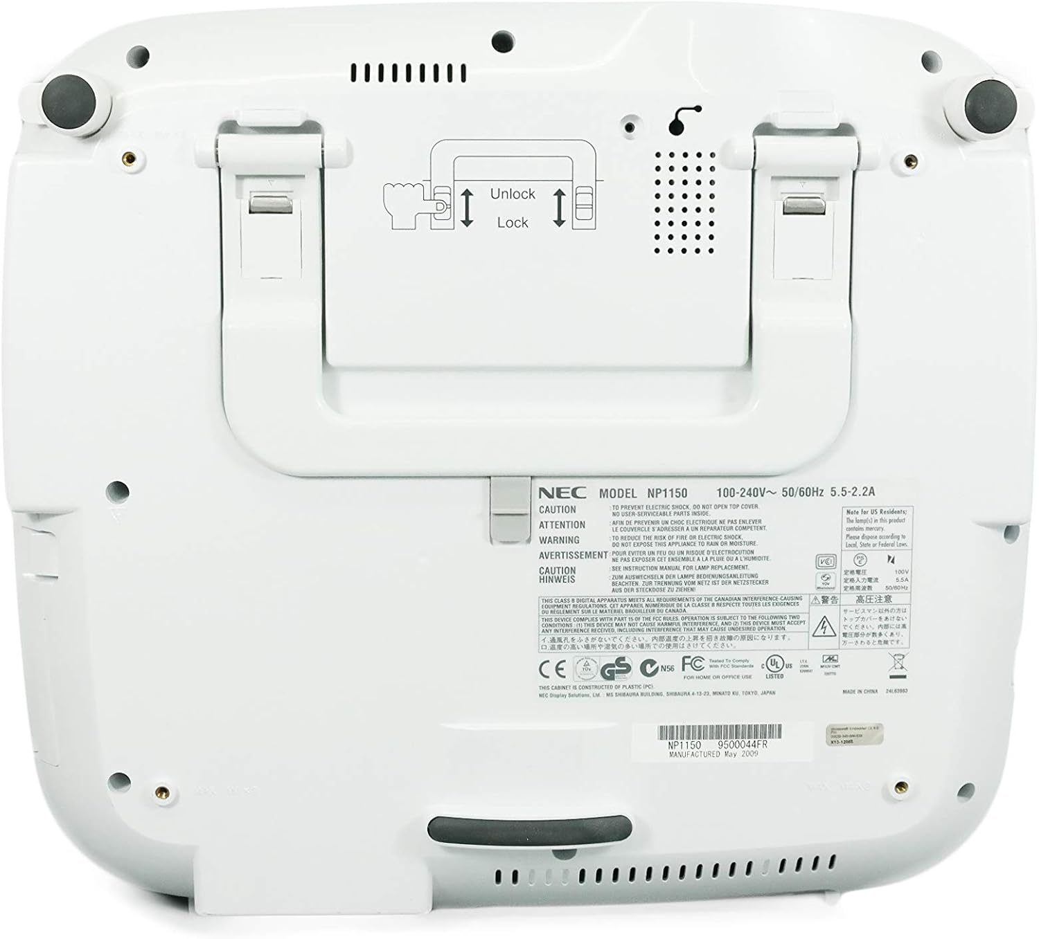 NP1150 LCD Proj XGA 600:1 3700 Lumen