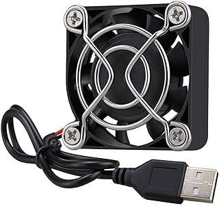 GDSTME 40mm 5V Mini USB Brushless Fan with 3-Speed Control for VR & Cosplay