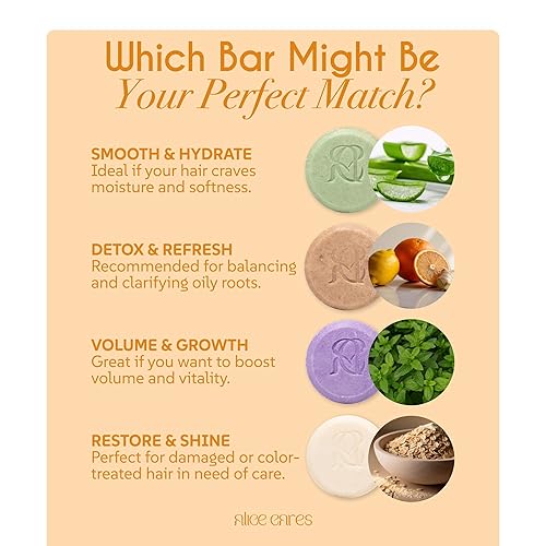 Miniatura 7 de Barra de champú Detox & Refresh  pH equilibrado, vegano, sin sulfatos ni parabenos  con aceites cítricos, jengibre y canela  2.8 oz  Barra de champú