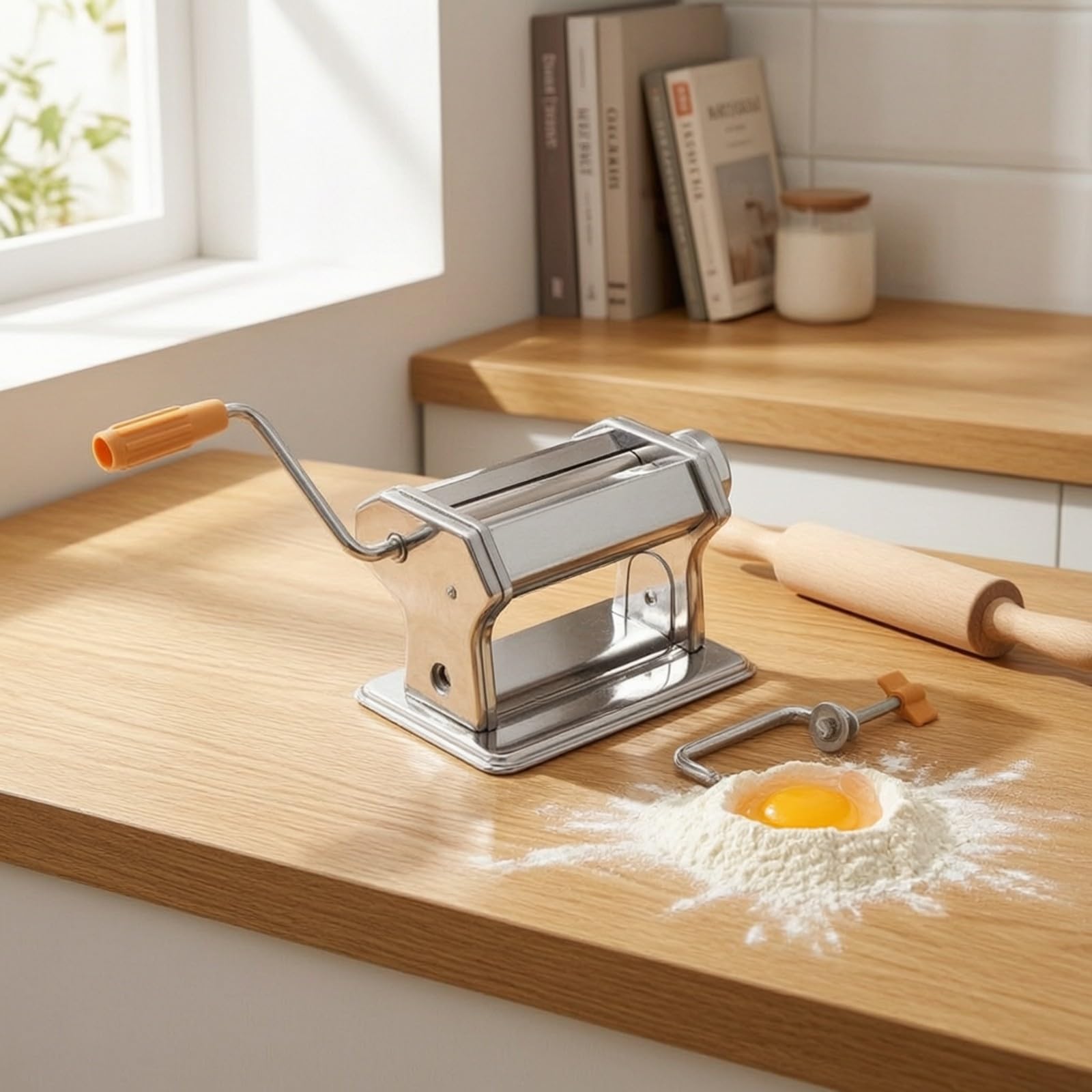 Máquina Pasta con Manija Ajustable