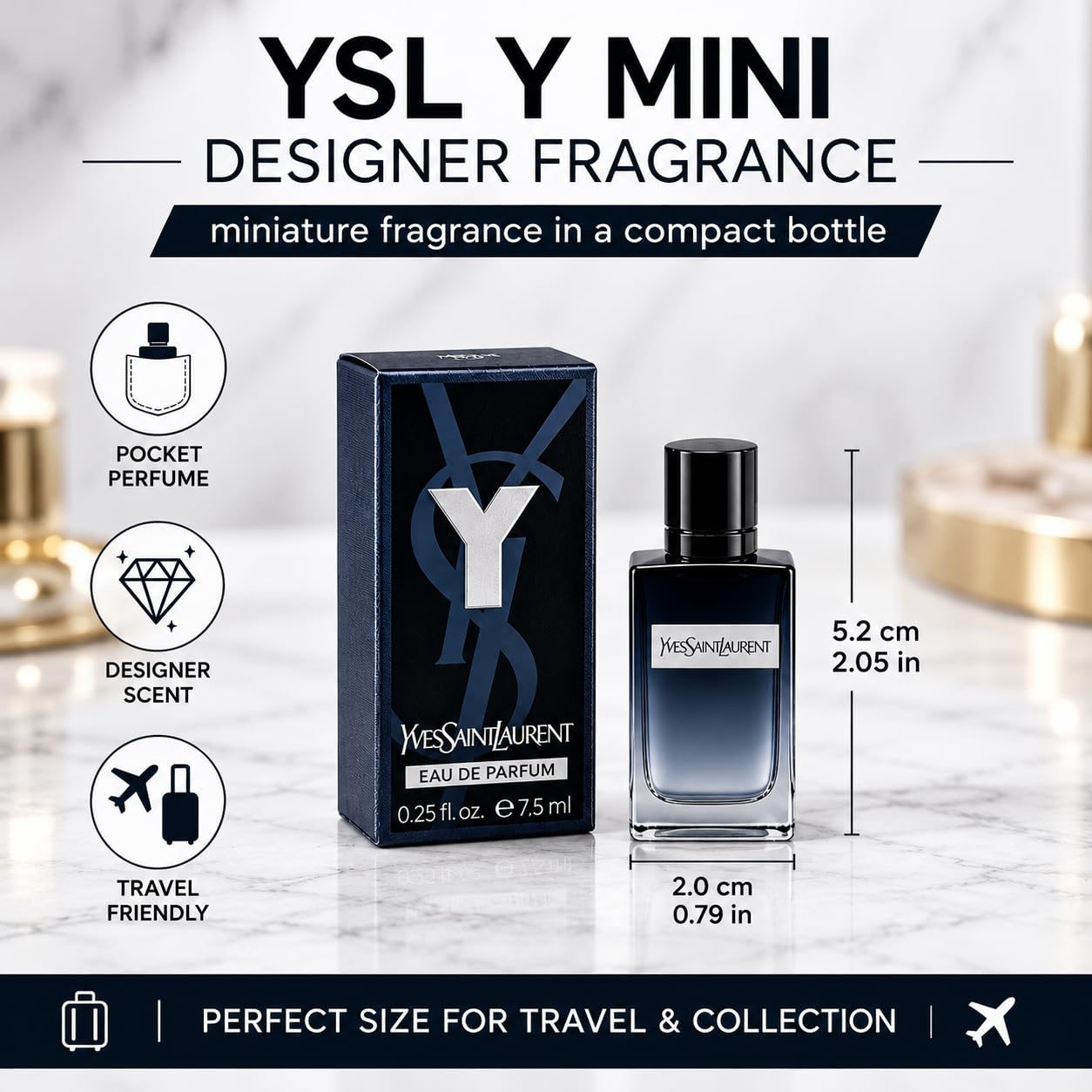 Amazon.com : Yves Saint Laurent YSL Y Men Perfume Parfum MINI EDP