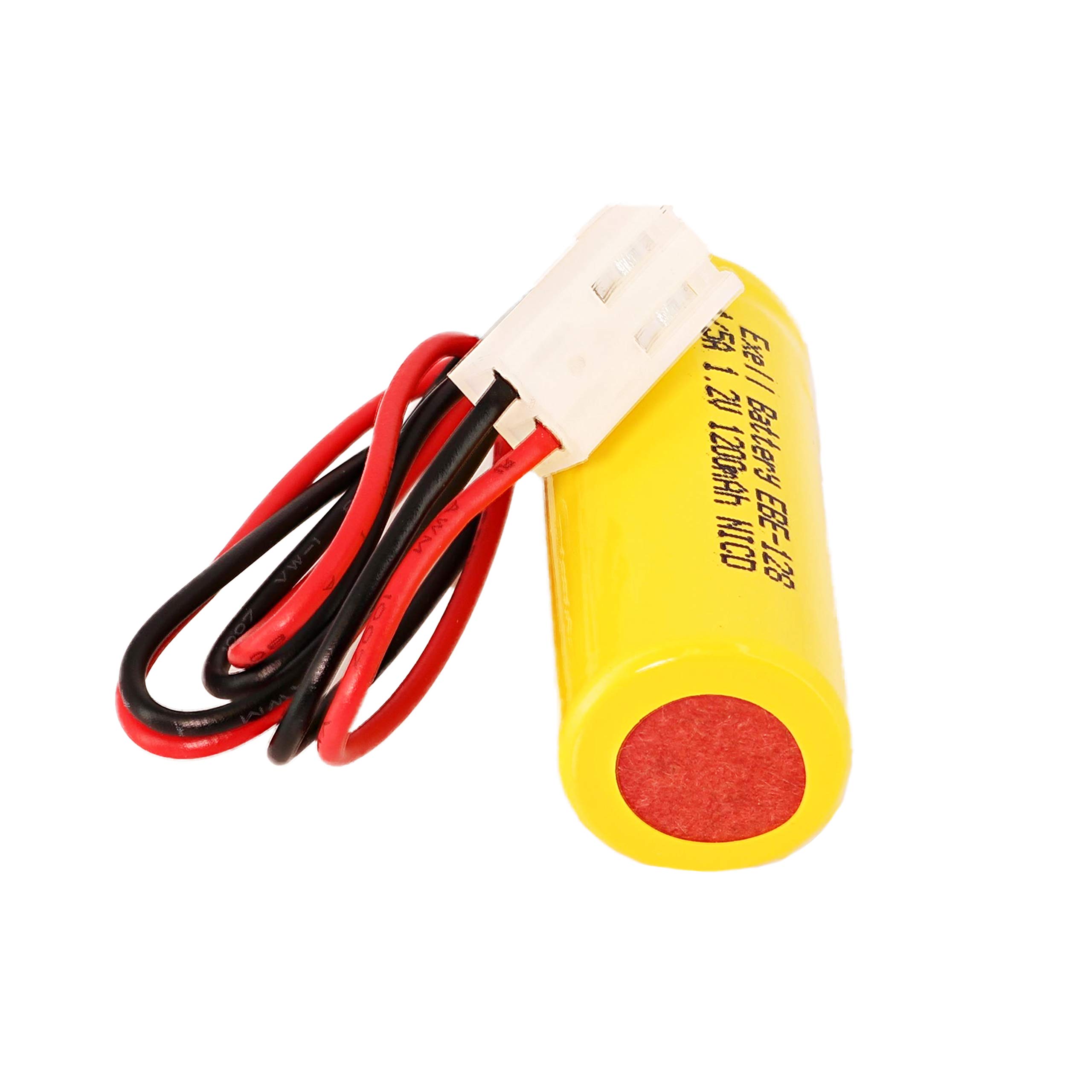 (2-Pack) Emergency/Exit Lighting Battery Fits and Replaces Custom 128 Lithonia ELB1P201N1 ELB-1P201N1 White Molex Lithonia ELB0300 ELB-0300 OSI OSA045 OSA-045 NIC0027 Bel-128 Bel128