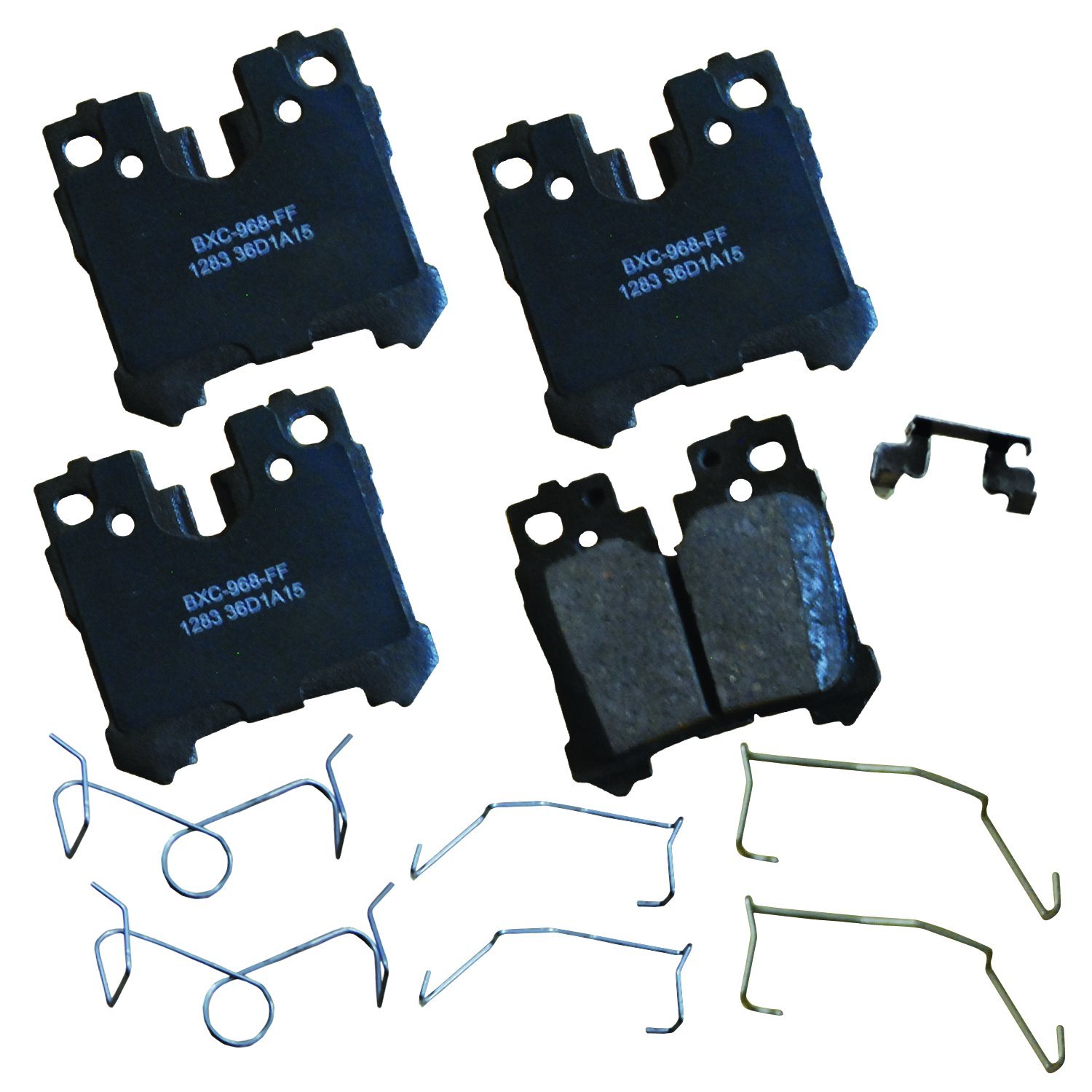 Bendix Premium SBC1283 Ceramic Rear Brake Pads for Lexus LC500 2019, LS460 2017-2007, LS500 2023-2018, LS500h 2023-2018, LS600h 2016-2008, Toyota Mirai 2023-2021