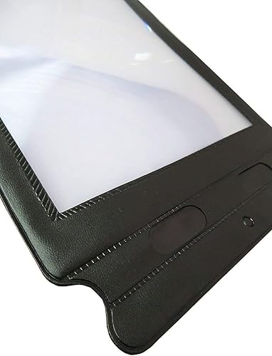 Miniatura 8 de Valuu Lupa A4 Lupa de lectura de página completa Lupa de 3X Potencia de aumento de hoja grande, lente de ayuda de lectura Fresnel para libros,