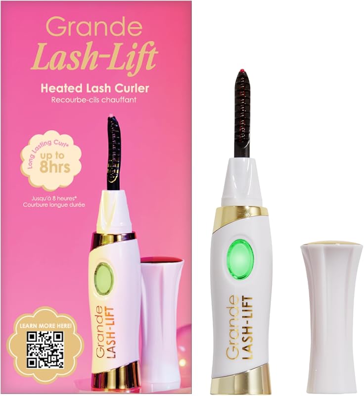 Rizador de pestañas calentado recargable LASH-Lift, blanco | Rizador de pestañas calentado recargable y apto para viajes con 2 configuraciones de calor