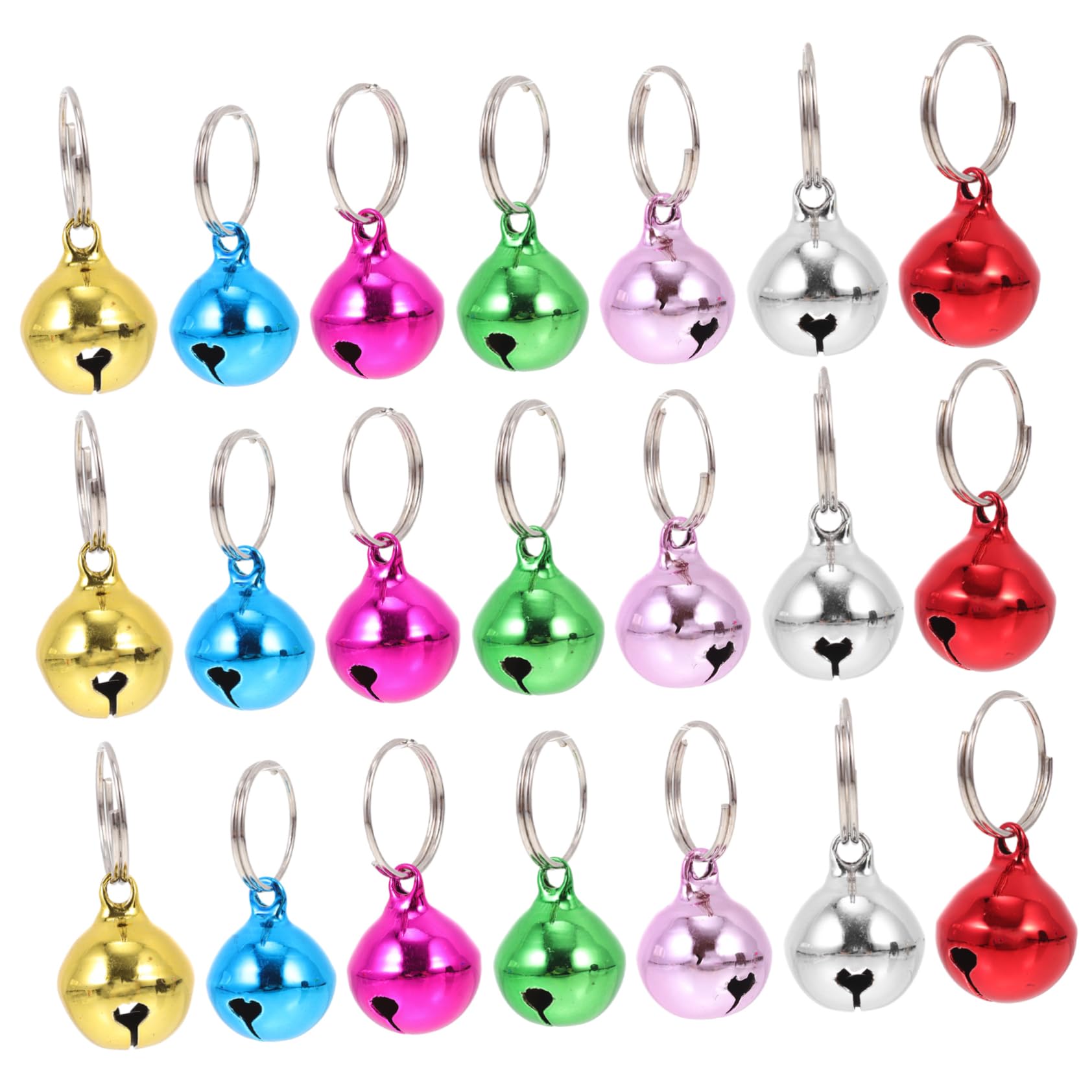 Alipis 24Pcs Multi Function Cat Bells Pet Accessory Chime for Collars for Decorating present Giving Vibrant DIY Pet Ornaments
