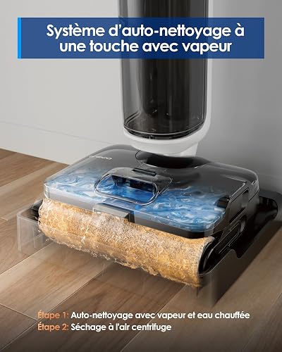 Tineco Floor One S6 Stretch Steam Wet Dry Vacuum Cleaner, Powerful Sucton, Anti-Tangle Design, Long Runtime, 180¡ã Lay-Flat - 6