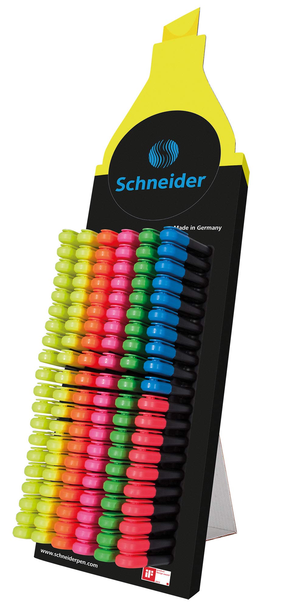 Schneider Schreibgeräte Display Textmarker Job, 150 Teile, Pappe, 235 x 770 x 305 mm