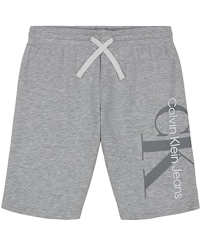 Calvin Klein Boys Pull-on Fleece Jogger Shorts, Drawstring Closure