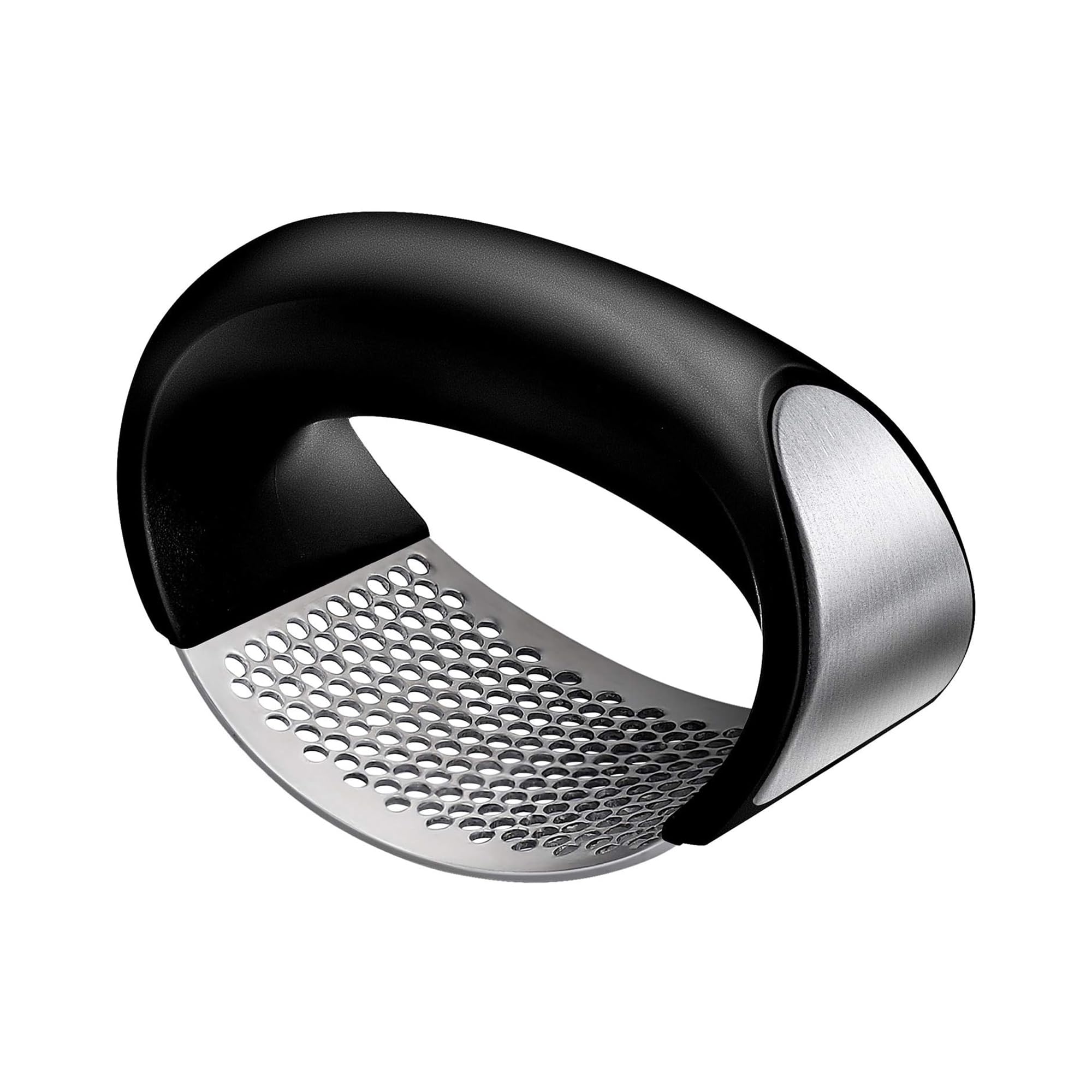 Fox Run Stainless Steel Garlic Rocker Press, Ergonomic Garlic Mincer