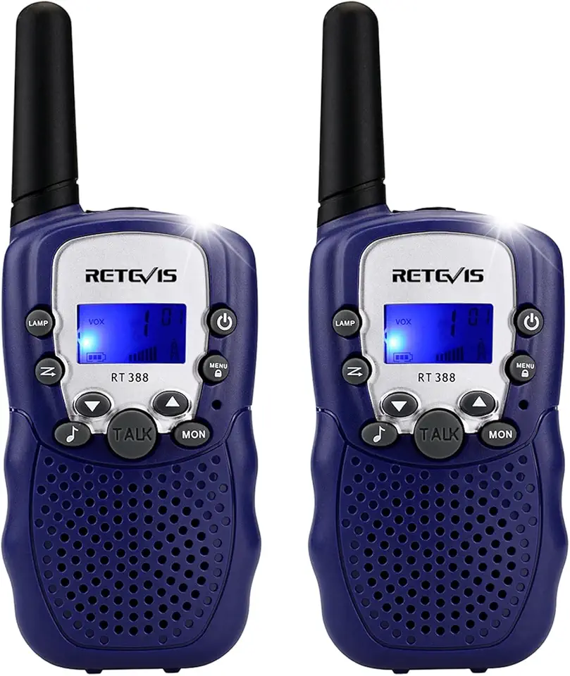 Barnwalkie-talkies med ficklampa