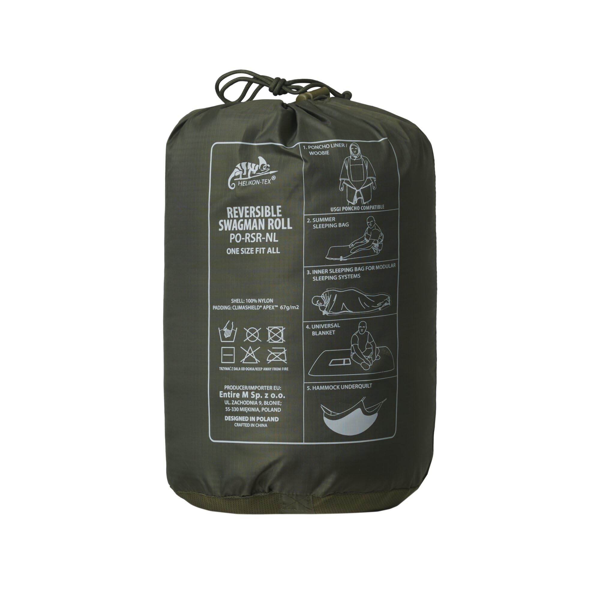Helikon-Tex Reversible Swagman Roll - Mitchell Camo Leaf/Mitchell Camo Clouds