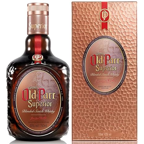 Old Parr Superior Boxed Blended Whisky, UK, 25.4 fl Dominican