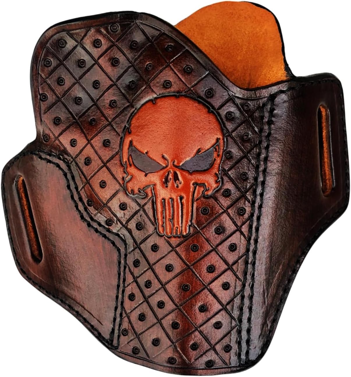 Special Patterned Leather Gun Holster Fits Colt Python or Colt King Cobra, Handcrafted, Premium Leather - ShnLeather