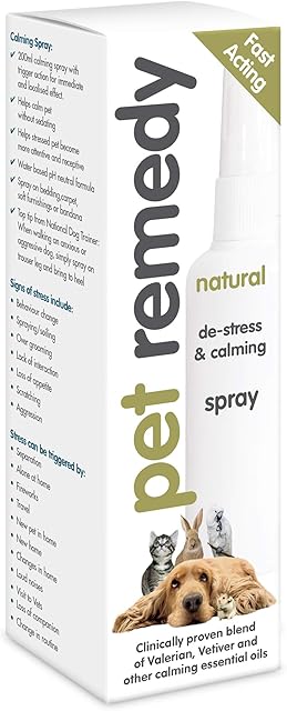 Pet Remedy Calming Spray 75ml | Dog Anxiety Relief and Cat Calming Product | Relieves Dog and Cat Separation Anxiety, Stress from Fireworks, House Moves, Companion Loss & More |