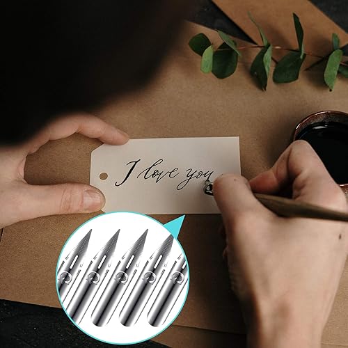 Miniatura 4 de Zonon Juego de 10 puntas de pluma de cómic, punta de cómic, punta de caligrafía, puntas de manga, punta de comic G para plumas estilográficas,