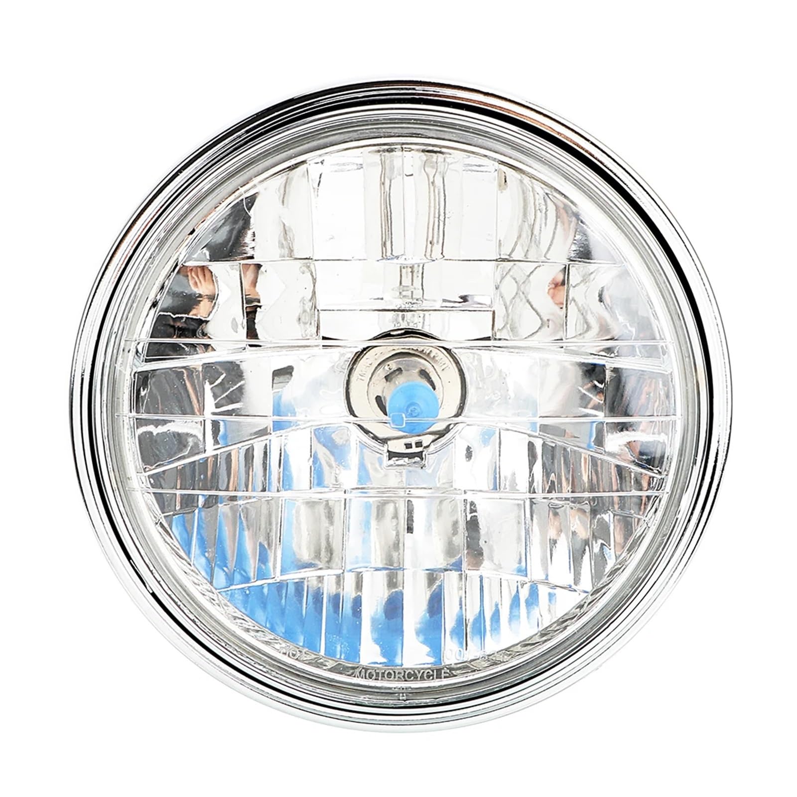 Phare de moto 12V à double technologie halogène et LED longue portée