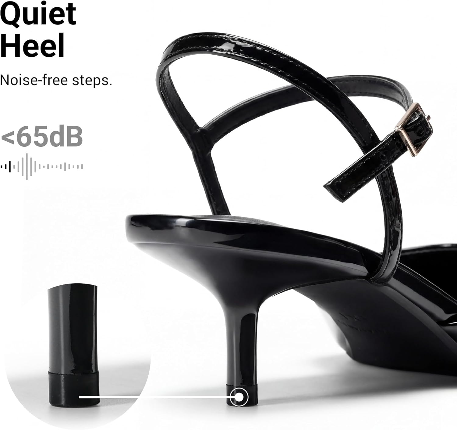 DREAM PAIRS Kitten Heels for Women Pointed Closed Toe Low Stiletto Pumps Comfortable Dress Wedding Formal Shoes - Image 6