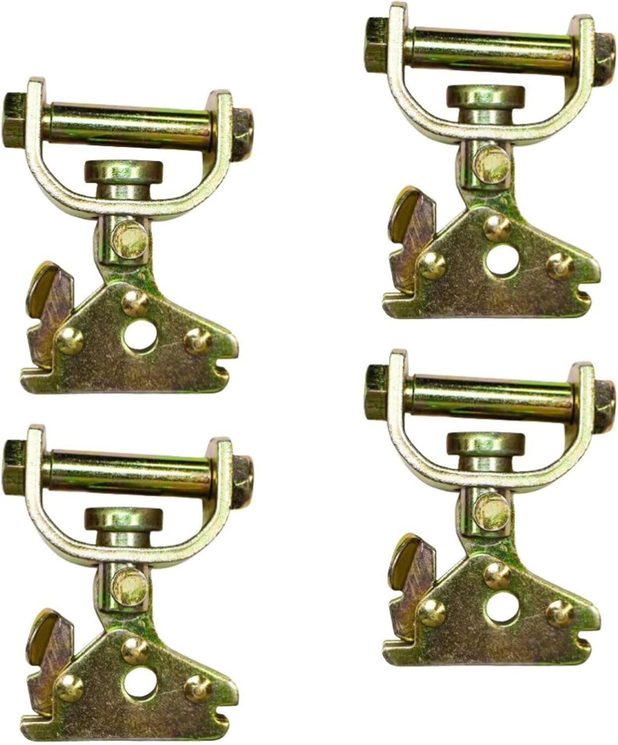 DC Cargo E-Track Roller Idler | Trailer Tie-Down for ATV’s, UTV’s, & Cars (Pack of 4) | 3,300 lb. Weight Capacity