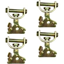 DC Cargo E-Track Roller Idler | Trailer Tie-Down for ATVs, UTVs, Cars Pack of 4 | 3,300 lb. Weight Capacity