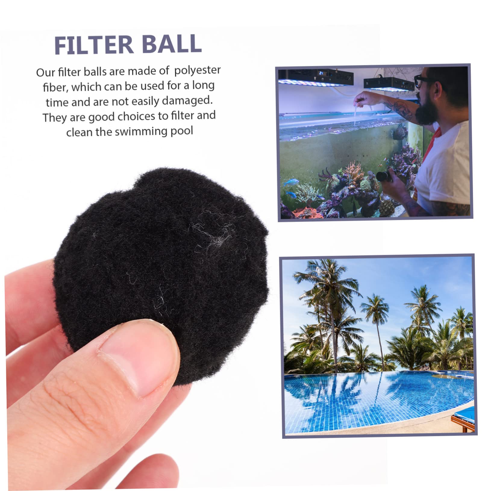 POPETPOP 3 Pièces : 1 Aquarium Léger Et Robuste 1 De Filtres À Sable pour Piscine À Haute Élasticité