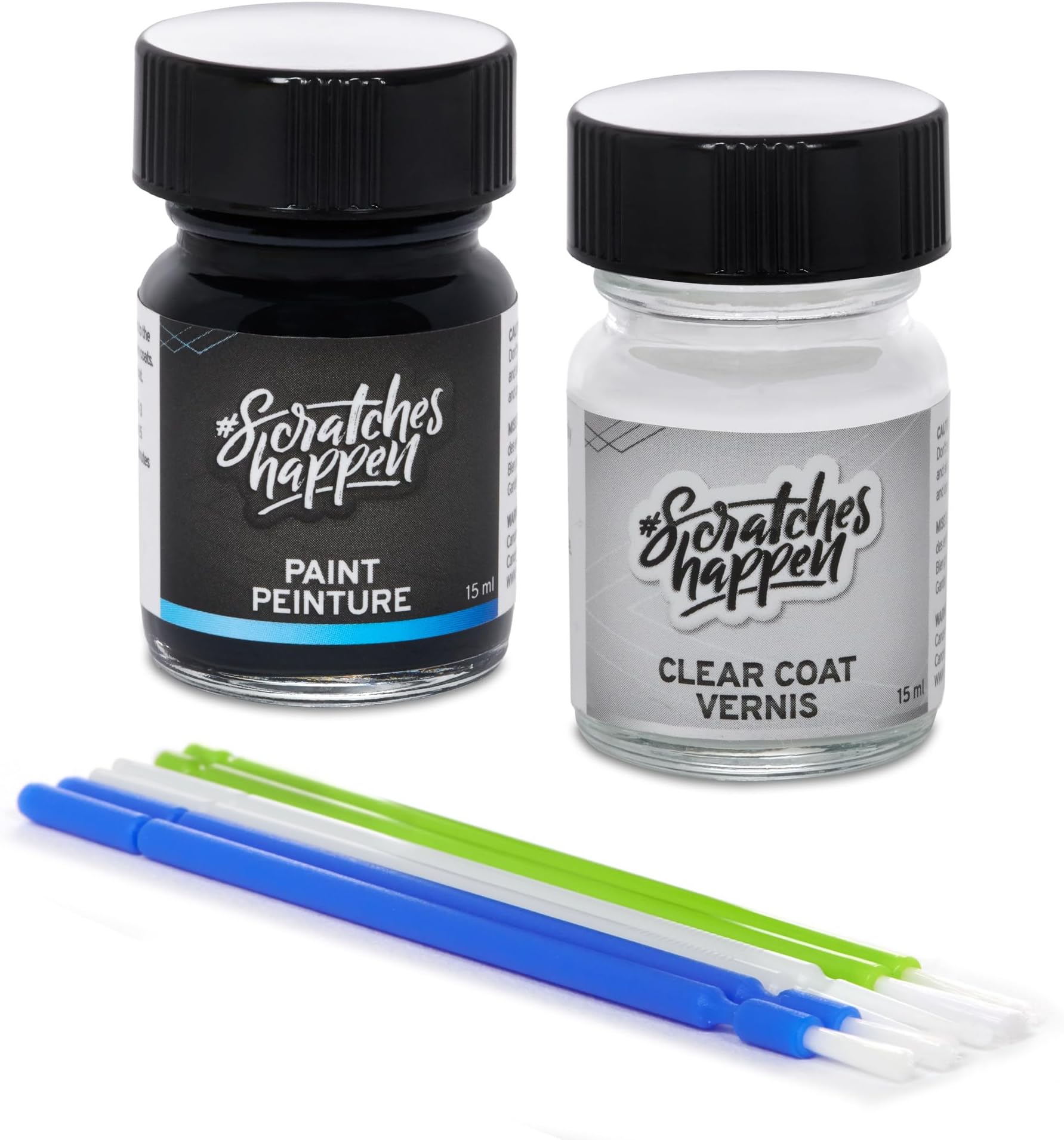 ScratchesHappen Exact-Match Touch Up Paint Kit - Offshore Blue Metallic (XDB) for Subaru - Essential (Paint + Clear Coat)