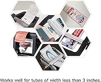 Vista 5 de PERFEHAIR Herramienta exprimidora de tubos de pintura, rodillo de presión de tubo de metal rodante para pasta de dientes, color de cabello, tubo