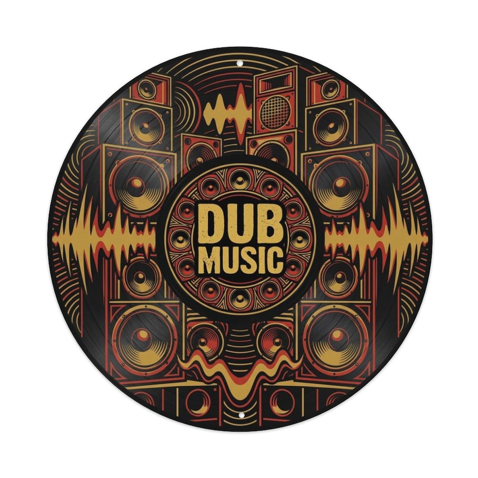 Reggae Album Cover Dub Sound System Vinyl Records Metal Tin Sign
