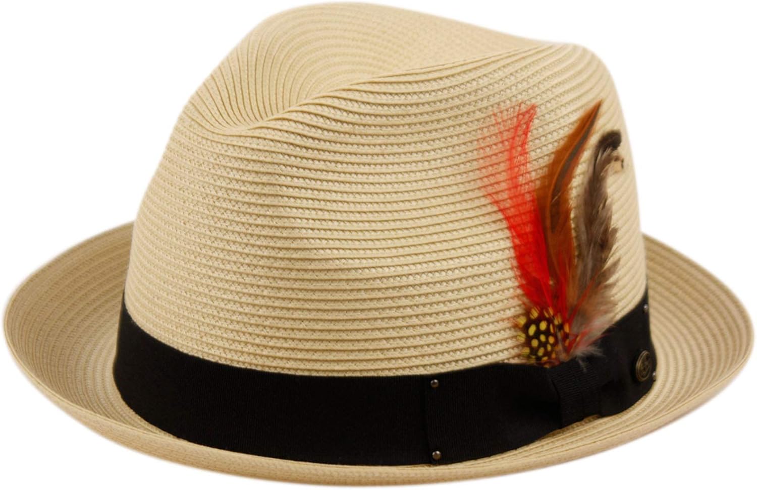 Epoch hats company Mens Summer Crushable & Packable Straw Fedora Hat