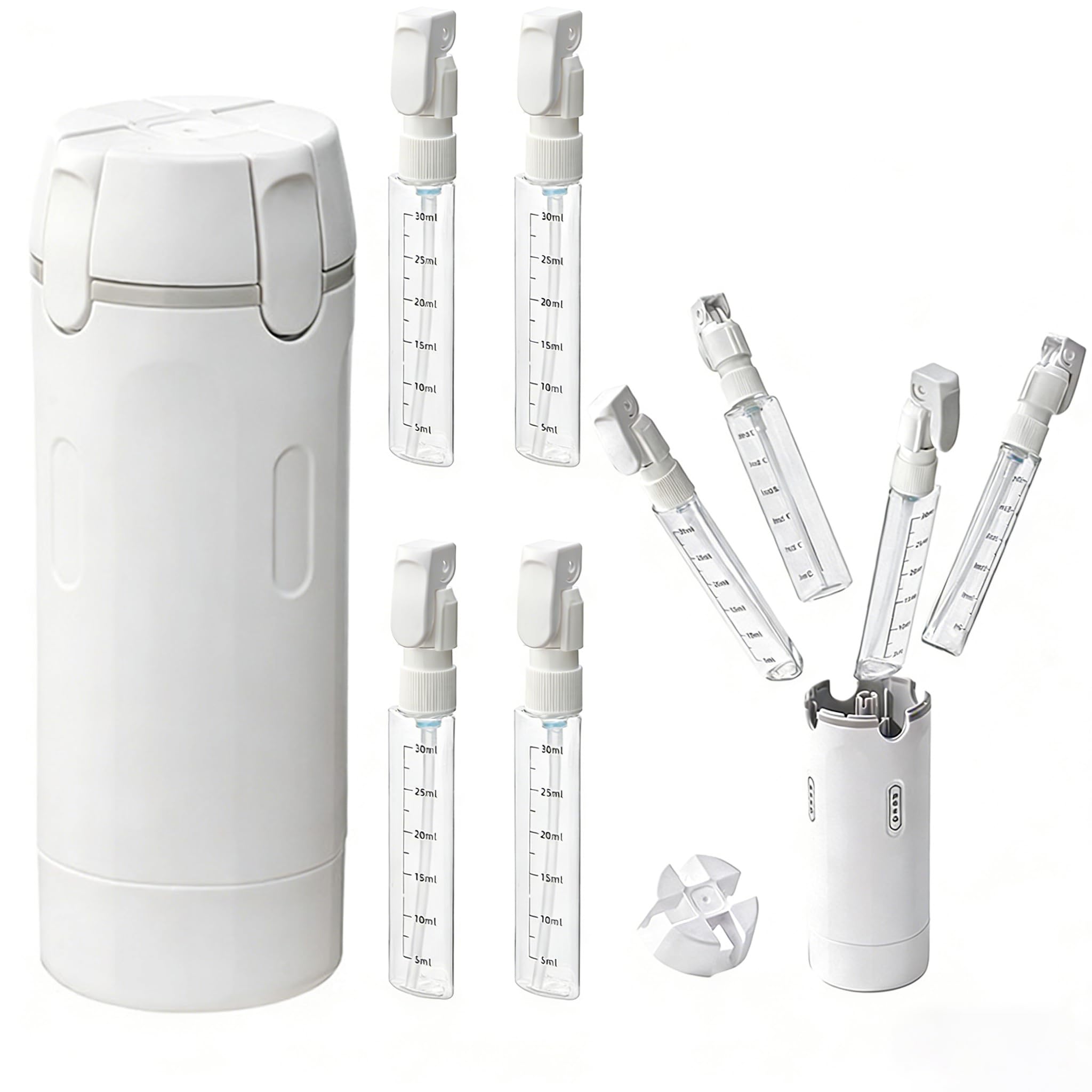 Flacon distributeur de voyage 4 en 1 kit articles de toilette étanches pour shampooing