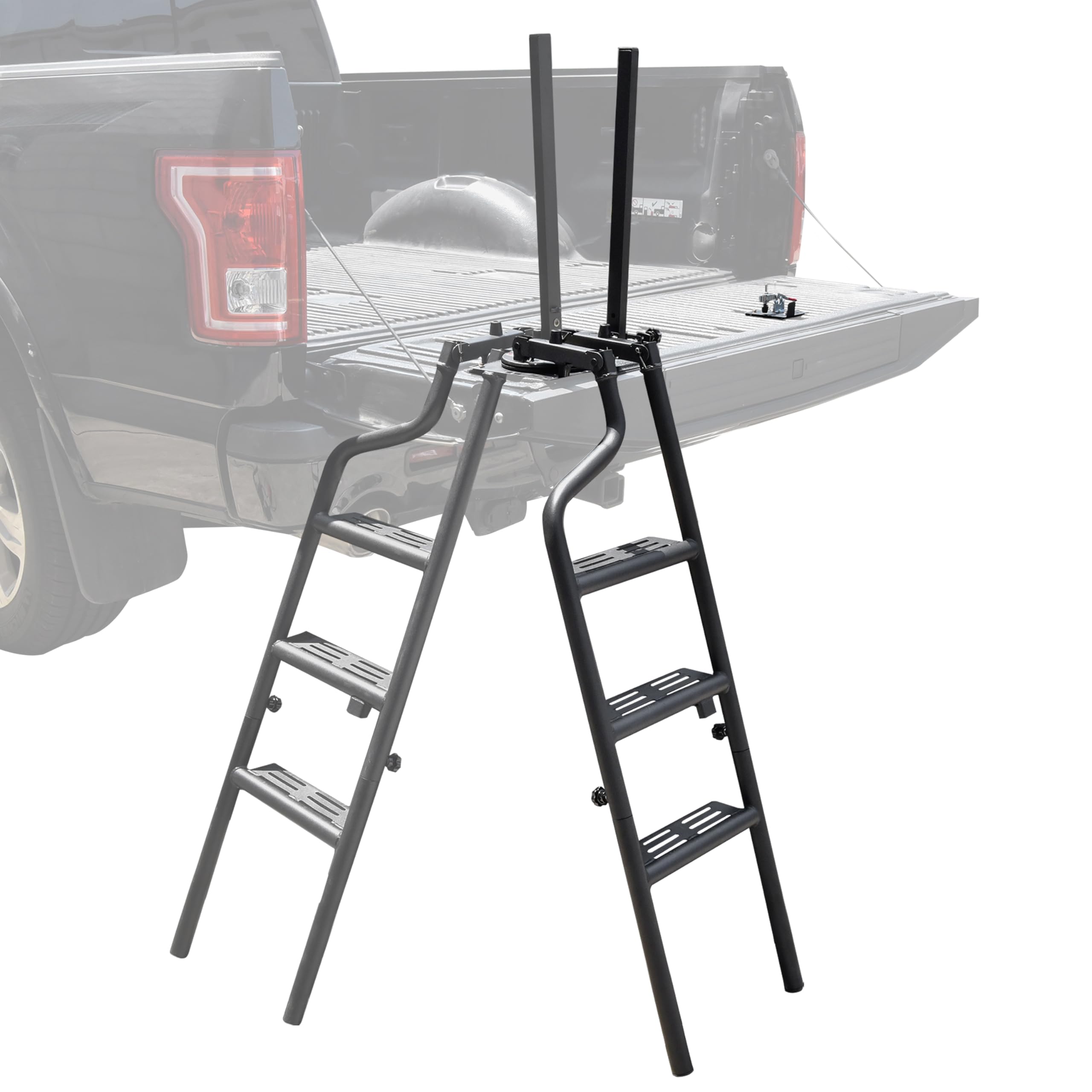 LDETXY 45 inch Rotatable Tailgate Ladder