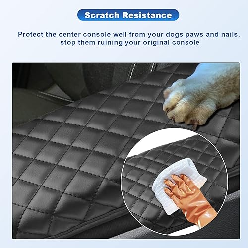 Miniatura 10 de CDEFG - Funda para reposabrazos central de coche para Grand Cherokee 2011-2020 2021 soporte de almohadillas de apoyabrazos resistencia a los