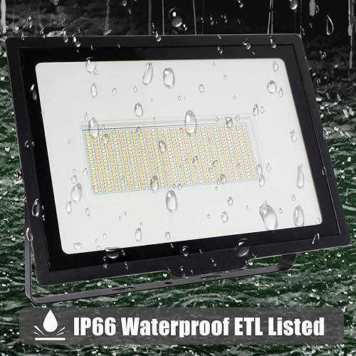 Miniatura 3 de ILLSTAR Luz de inundación LED para exteriores, 200 vatios, temperatura de color ajustable de 3000 K4000 K5000 K, sensor de luz del atardecer al