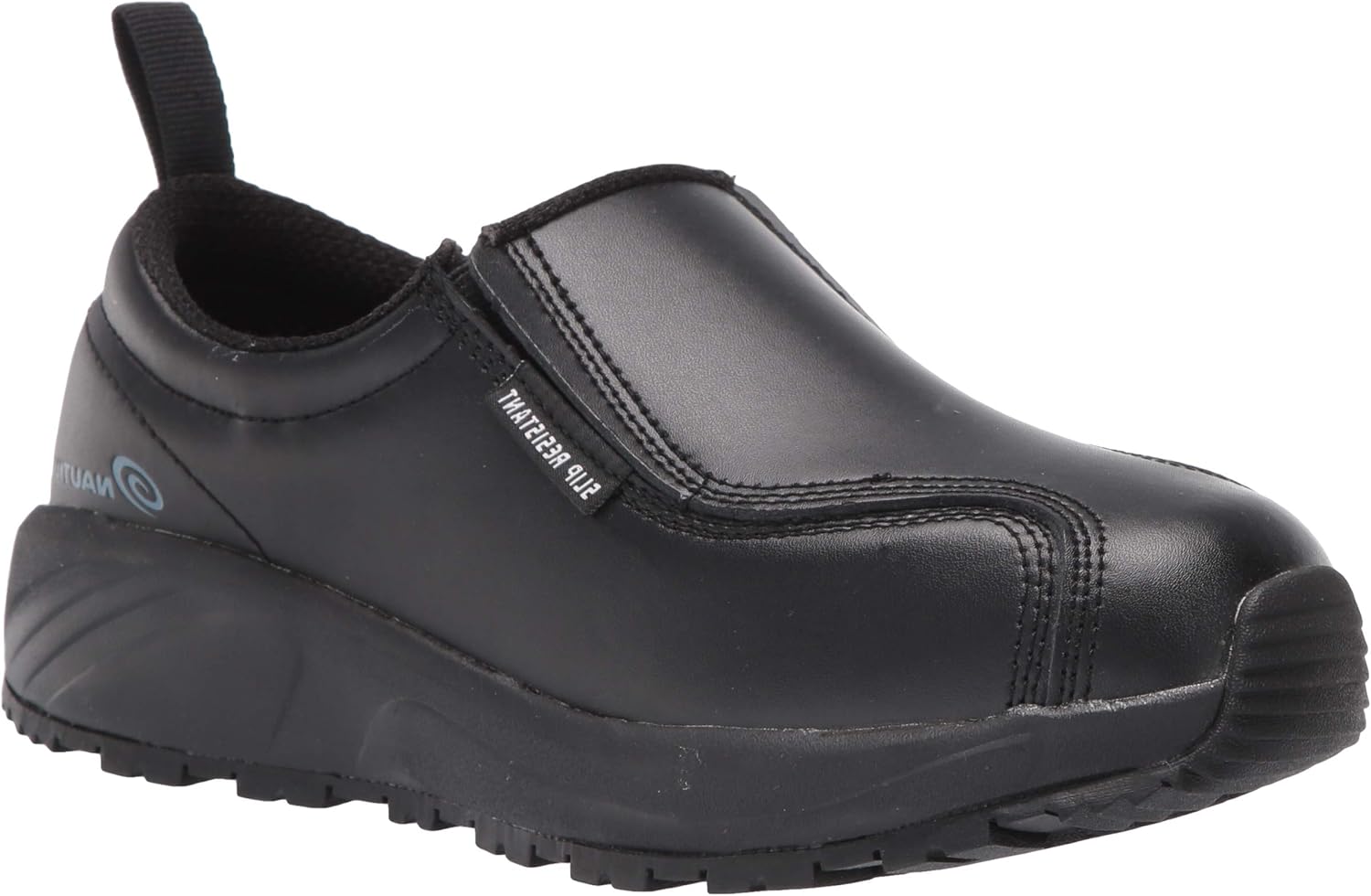 Nautilus Safety Footwear Women's 5064 Skidbuster Slip-On Slip-Resistant Work Shoe, Black - 7.5 W