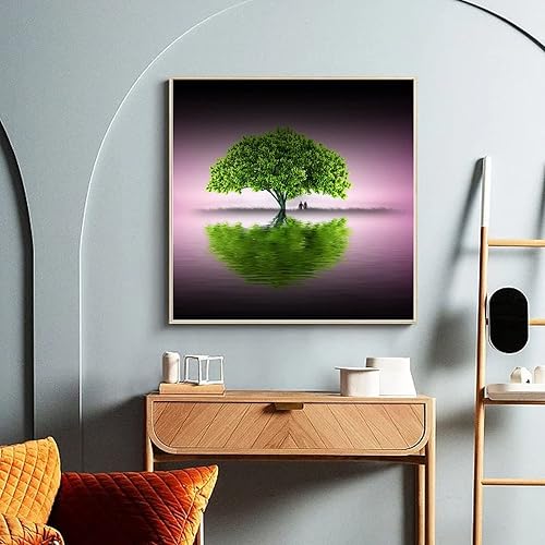 Miniatura 2 de 90s Green Trees Couple Grass Retro Abstract Oil Painting Room Aesthetic Art Poster Living Room Loung Canvas Painting Posters and Prints Wall Art