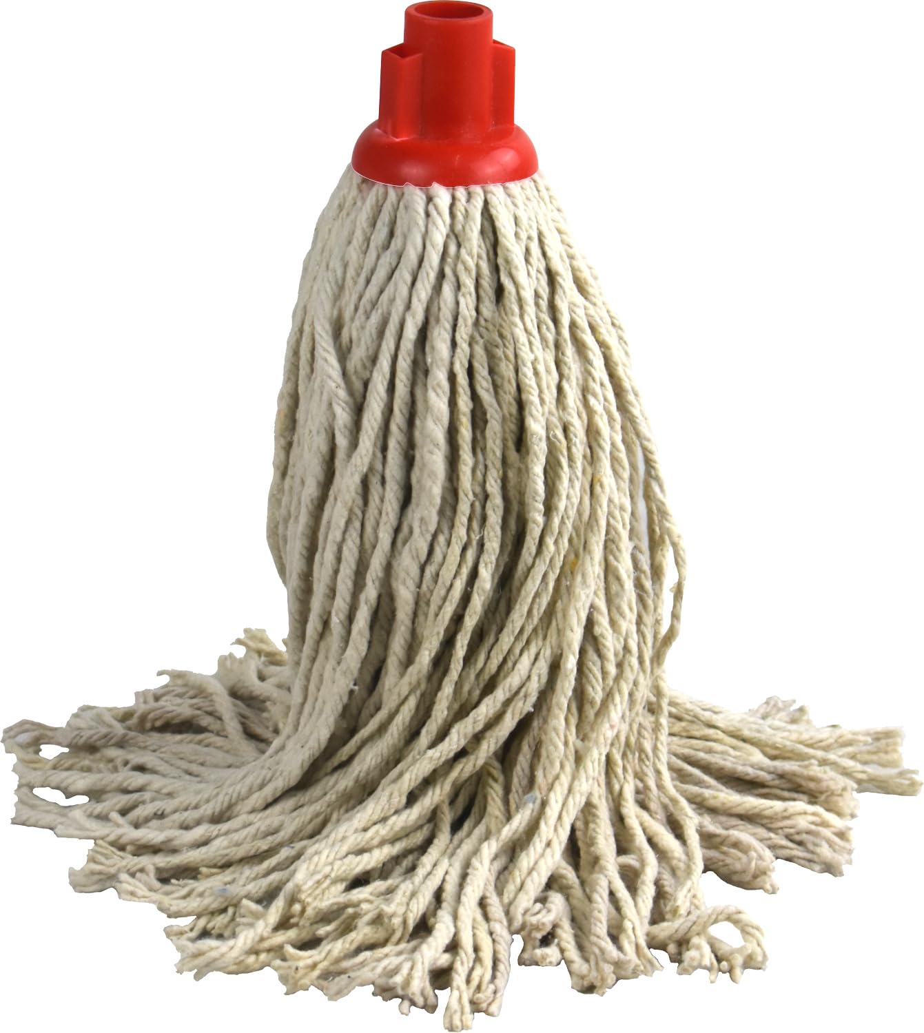 Lavv Housewares Ltd Red Cotton Mop Head Replacement With Colou Plastic Socket (, Py20 Super Jumbo)