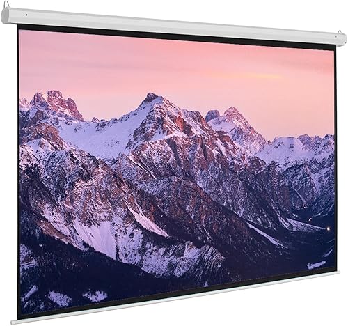 Pantalla de proyector manual desplegable de 100 pulgadas, ligera, 43, con bloqueo automático, pantalla de proyección portátil para cine en casa,