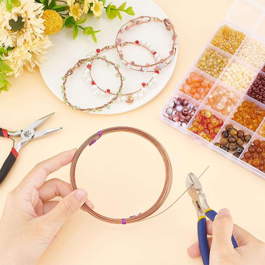 Filo Di Rame Nudo Quadrato 0.8mm BENECREAT - 6 Metri Per Gioielli Fai-Da-Te, Bracciali, Orecchini - Foto 6