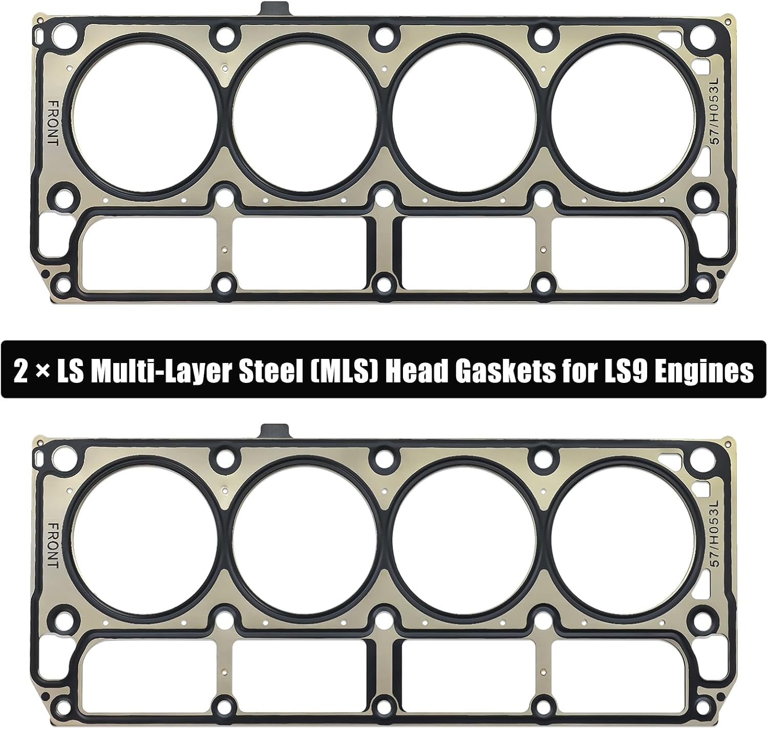 GEN III LS Gasket Set, LS9 Head Gaskets for LS1 LS6 LQ4 LQ9 4.8L 5.3L 5.7L 6.0L Compatible with 1999-2011 Chevrolet Silverado GMC Sierra Replace 12589226 12612350 12558178 12622033 12637683