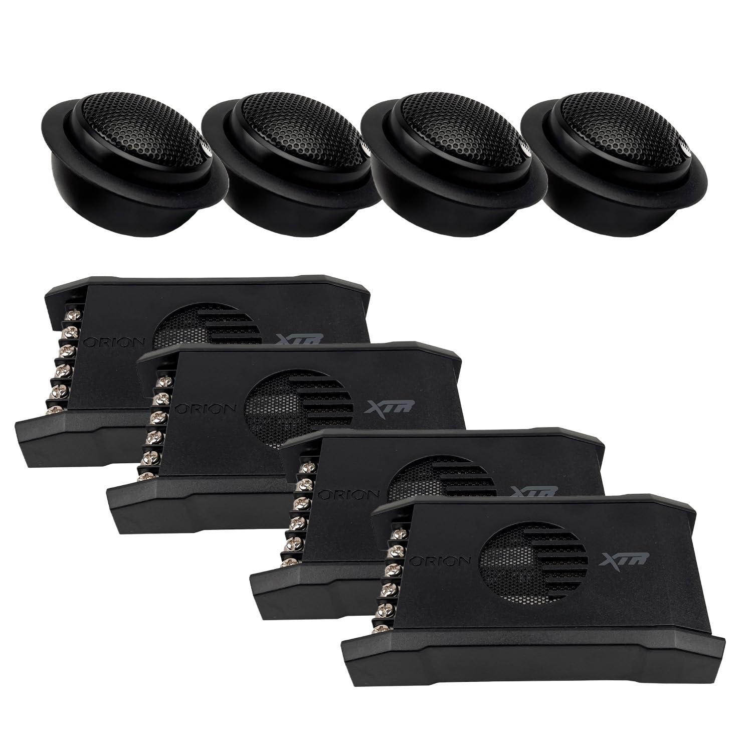 Orion XTR Series XTR65.SC 2-Way Coaxial Car Audio Component System - 6.5” Speakers, Full Range, Enhanced Bass, 450W, 1” Silk Dome Tweeter, External Passive Crossover (4 Speakers)